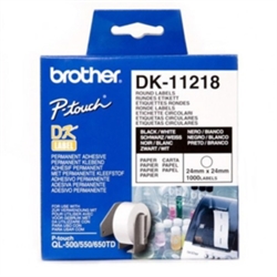 Brother DK11218 Runde Label 24ø