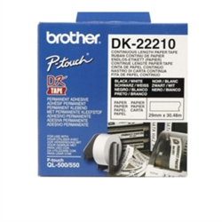 Brother DK22210 - 29 mm Papirtape