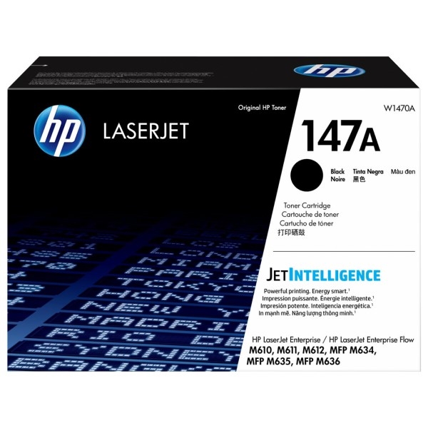 HP Toner W1470A / HP 147A Sort Tonerpatron (10.500s)