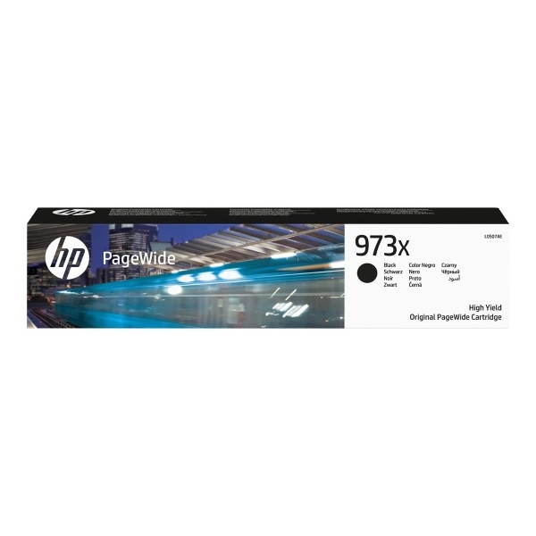 HP 973X PageWide Sort Ink - L0S07AE blæk - 10.000 sider