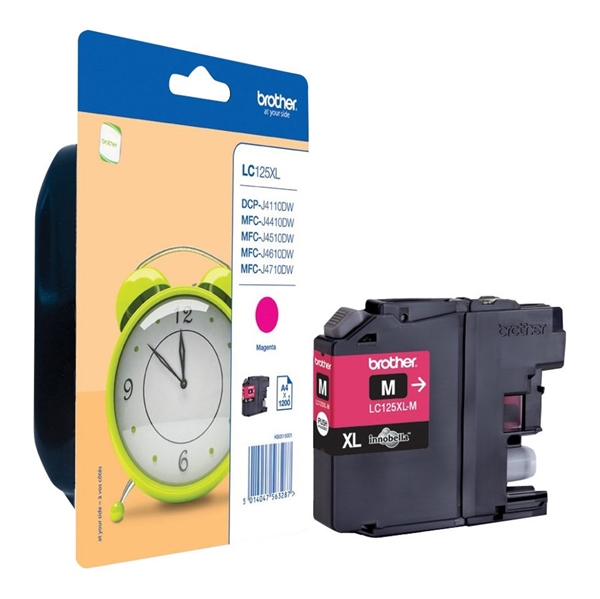 Brother LC125XLM Magenta Blækpatron (1.200s)