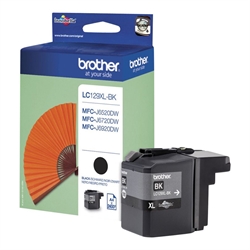 Brother LC129XLBK Sort Blækpatron (2.400s)