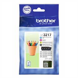 Brother LC3217VAL Value Pack BK,C,M,Y Blækpatron (550s)