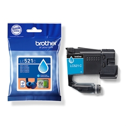 Brother LC521C Cyan Blækpatron (500s)