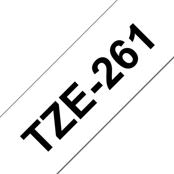 BROTHER TZe 261 Kompatibel tape 36mm, Sort tekst på Hvid  8M