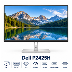 Dell P2425H 24" – Full HD IPS 100 Hz