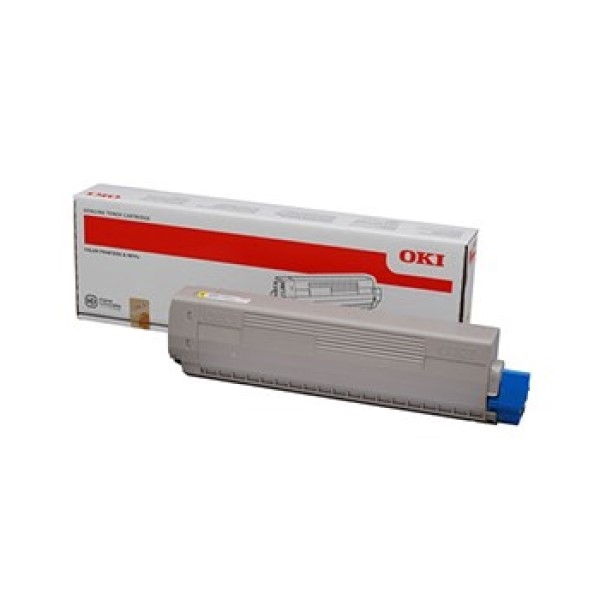 OKI 44844613 Yellow Toner - OKI C822 (7.300s)