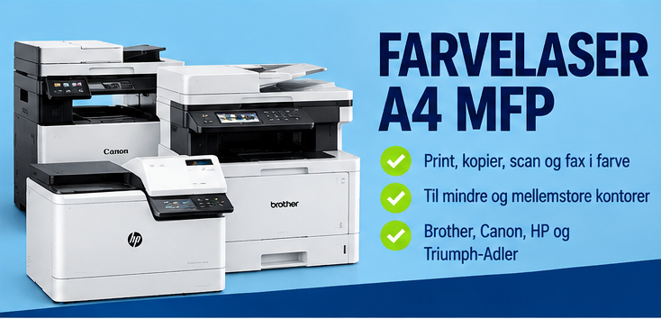 A4 farvelaser multifunktionsprintere