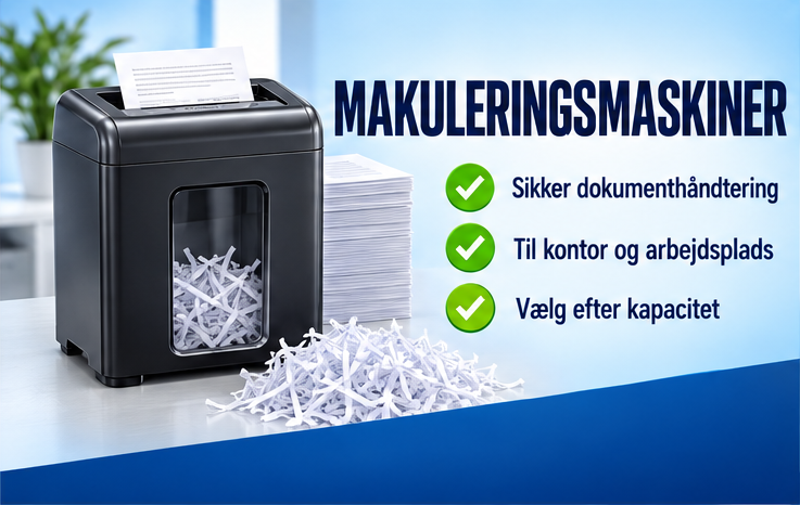 Makuleringsmaskiner til kontor og arbejdsplads