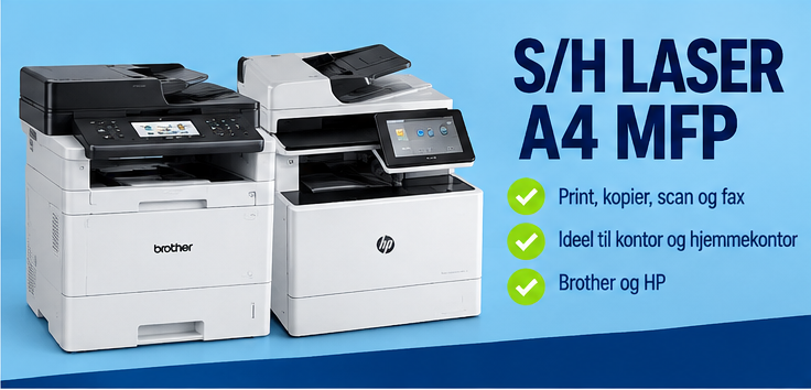 Sort/hvid A4 multifunktionsprintere