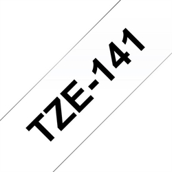 BROTHER TZe 141 Kompatibel tape 18mm, Sort tekst på Klart 8M